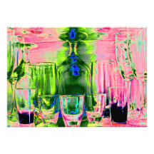 Cocktail Shot and Wine Glasses - Style 1 Personalized Invitations