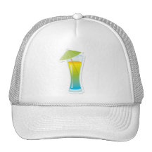 Cocktail with umbrella hat