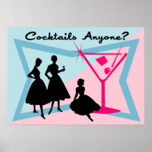 Cocktails Anyone? Poster/Print