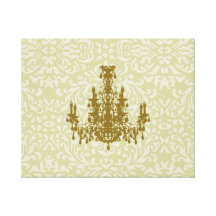 Coco Chandelier ~ Wrapped Canvas .75" Thick Stretched Canvas Prints