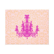 Coco Chandelier ~ Wrapped Canvas .75" Thick Gallery Wrap Canvas