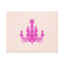 Coco Chandelier ~ Wrapped Canvas .75" Thick Canvas Print