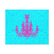 Coco Chandelier ~ Wrapped Canvas .75" Thick Canvas Prints