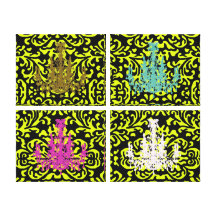 Coco Chandeliers ~ Wrapped Canvas .75" Thick Canvas Prints