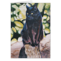"Cocoa"cat portrait card