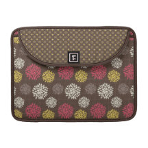 Cocoa Fuschia Floral Rickshaw Sleeve for MacBooks