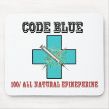 Code Blue 100% All Natural Epinephrine Mousepads