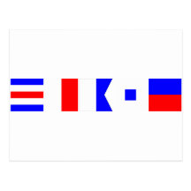 Code Flag Chase Post Card