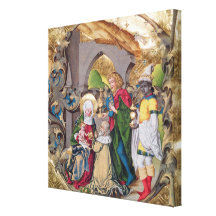 Codex 15.501 The Adoration of the Kings Stretched Canvas Print
