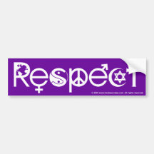 Coexist With Respect Bumper Sticker