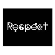 Coexist With Respect Postcard