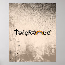 COEXIST WITH TOLERANCE -.png Print
