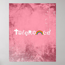 COEXIST WITH TOLERANCE POSTER