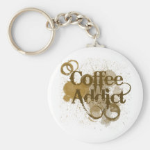 Coffee Addict Keychain