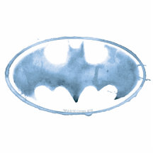 Coffee Bat Symbol - Blue Acrylic Cut Outs