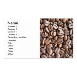 Coffee beans business card templates