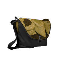 coffee beans in burlap sack messenger bags
