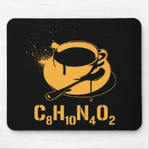 Coffee C8H10N4O2 Mousepad