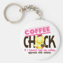 Coffee Chick 1 Key Chains