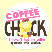 Coffee Chick 1 stickers