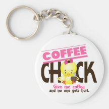 Coffee Chick 4 Key Chains
