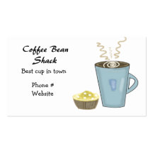 Coffee Cup And Muffin Business Card