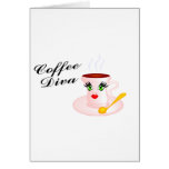 Coffee Diva Greeting Card