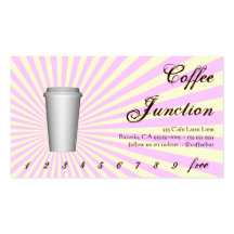 Coffee Drink Punch / Loyalty Card Business Card Templates