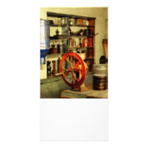 Coffee Grinder and Canister of Sugar Custom Photo Card