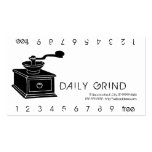 Coffee Grinder / Loyalty Punch Business Card