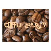 Coffee party custom invites