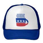 Coffee Party Logo Liberal Democrat Mesh Hats