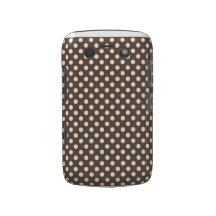 Coffee Polka Dot Blackberry Bold Case