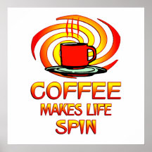 Coffee Spins Print