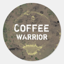 Coffee warrior stickers