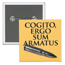 Cogito, Ergo Sum Armatus Buttons