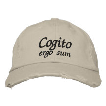 Cogito ergo sum I think therefore I am Baseball Cap
