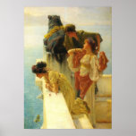 Coign Of Vantage by Alma Tadema, Vintage Victorian Print