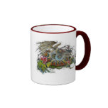 Coiled Snake Dragon Mugs