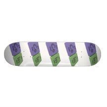 Coin as Co Cobalt and In Indium Skate Board Decks