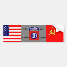Cold War Vet 82nd Abn Bumper Sticker