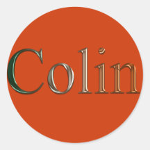 COLIN Name Branded Personalised Gift Stickers