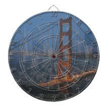 collage of San Francisco & Golden Gate Bridge Dartboards