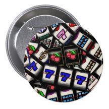 Collage of Slot Machine Reels Pinback Button