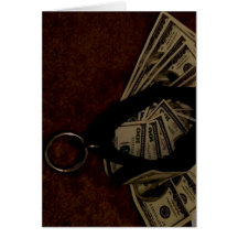 COLLAR PLUS MONEY GREETING CARD