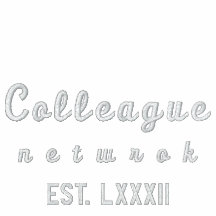 Colleague, n e t w r o k, EST. LXXXII Embroidered Hoody