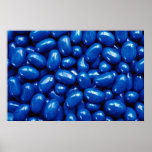 Collection of blue jellybeans print