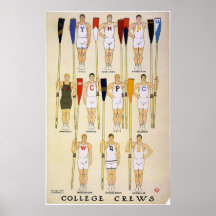College Crews  & Colours Poster
