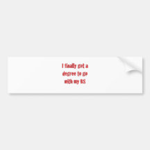 College Graduation Bumper Stickers