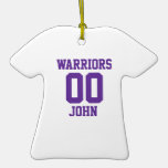 College Sports Jersey Custom Ornaments